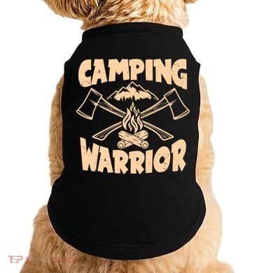 Vintage Camping Warrior Lumberjack Axes Doggie Tank
