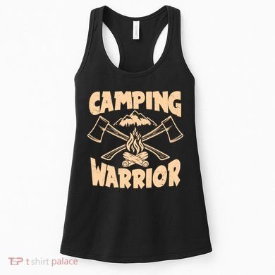 Vintage Camping Warrior Lumberjack Axes Women's Tank Top