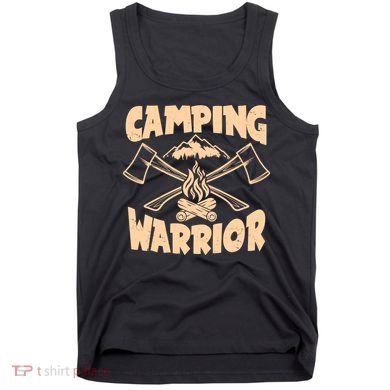 Vintage Camping Warrior Lumberjack Axes Tank Top