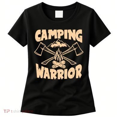 Vintage Camping Warrior Lumberjack Axes Women's T-Shirt