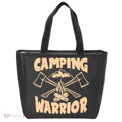 Vintage Camping Warrior Lumberjack Axes Tote Bag