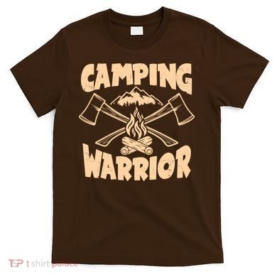 Vintage Camping Warrior Lumberjack Axes T-Shirt