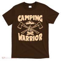 Vintage Camping Warrior Lumberjack Axes T-Shirt thumb 0