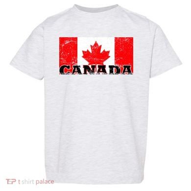 Vintage Canadian Flag Canada Toddler T-Shirt