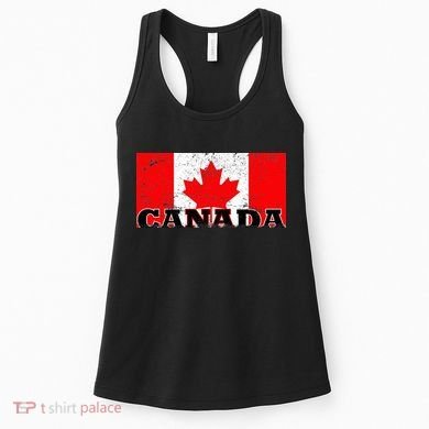 Vintage Canadian Flag Canada Women's Tank Top