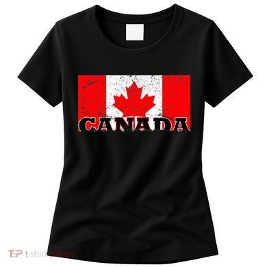 Vintage Canadian Flag Canada Women's T-Shirt