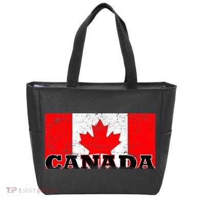 Vintage Canadian Flag Canada Tote Bag