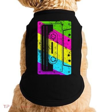 Vintage Cassette Tape 80s  Doggie Tank