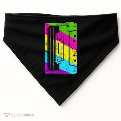 Vintage Cassette Tape 80s  USA-Made Doggie Bandana