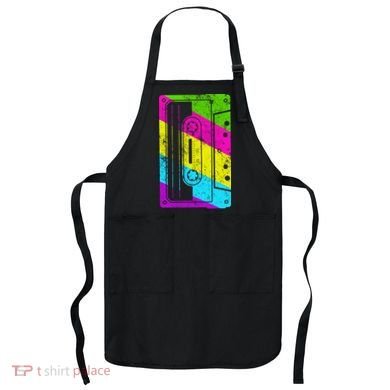 Vintage Cassette Tape 80s  Apron
