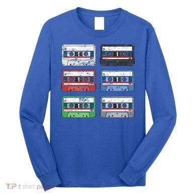 Vintage Cassette Tapes Long Sleeve Shirt