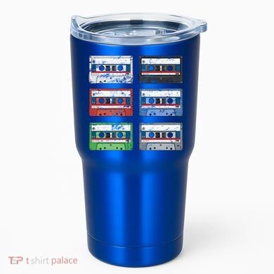Vintage Cassette Tapes Tumbler