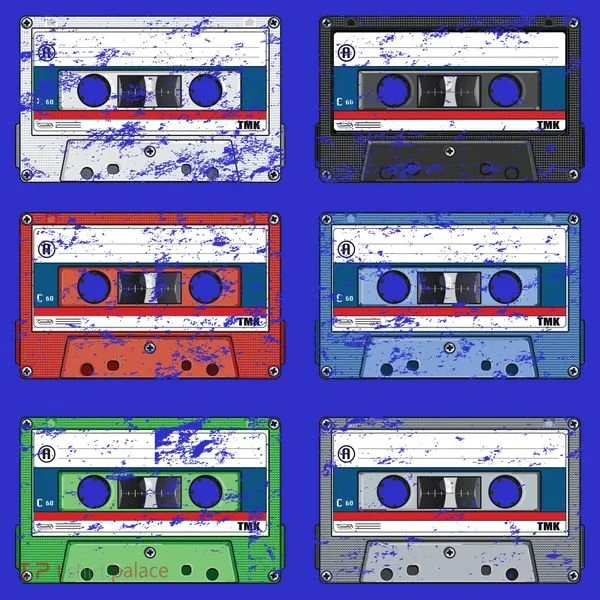Vintage Cassette Tapes Kids Long Sleeve Shirt