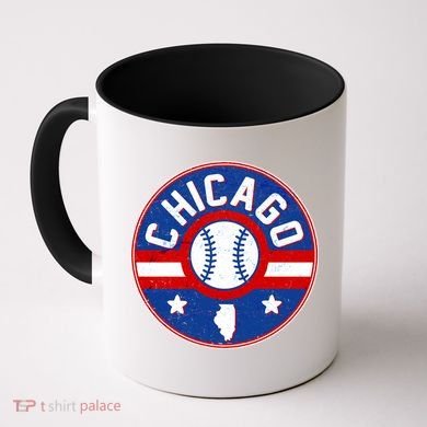 Vintage Chicago Baseball Emblem Coffee Mug