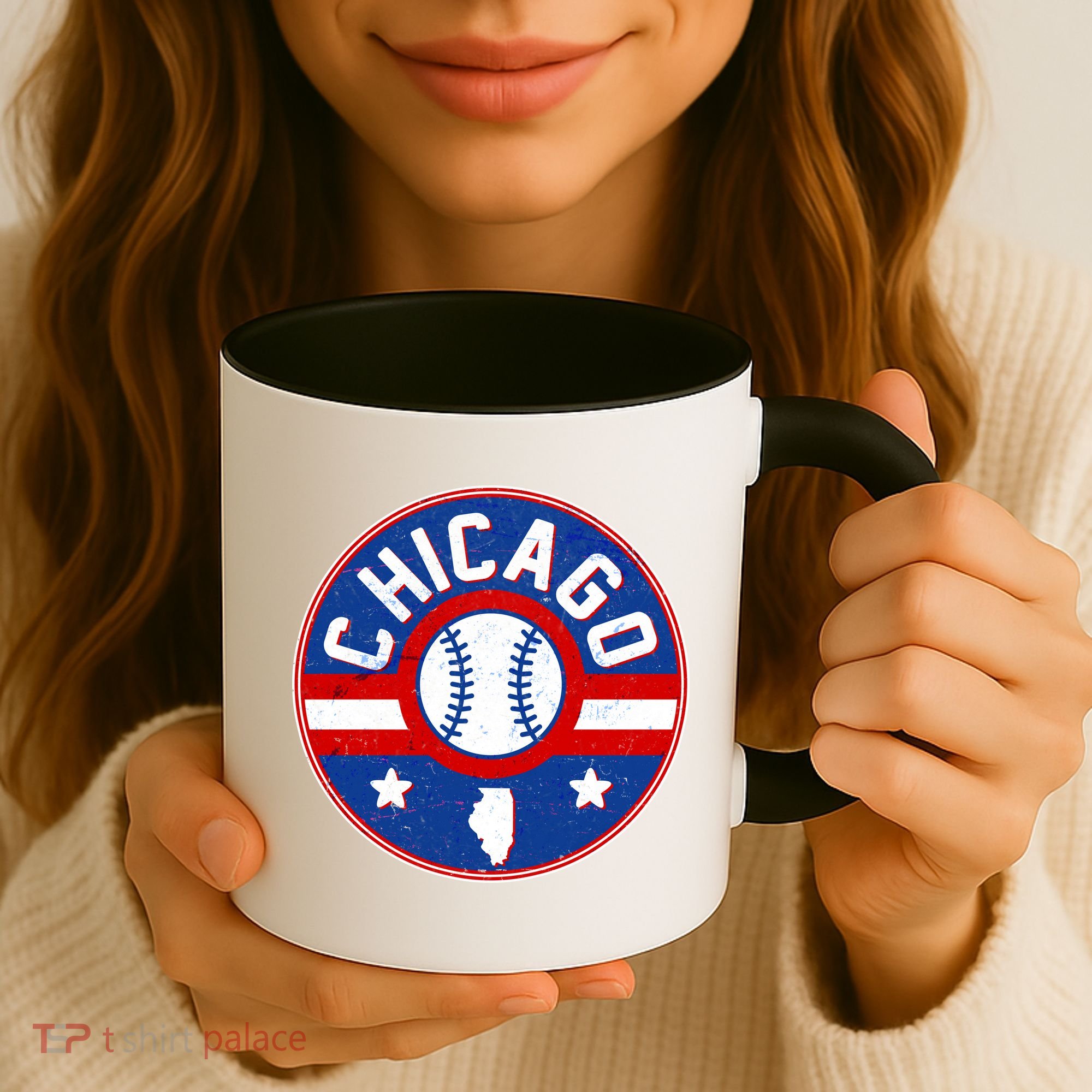 Vintage Chicago Baseball Emblem Coffee Mug