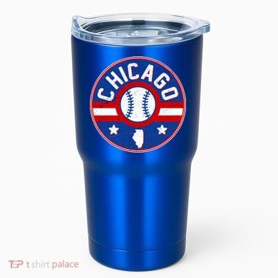 Vintage Chicago Baseball Emblem Tumbler