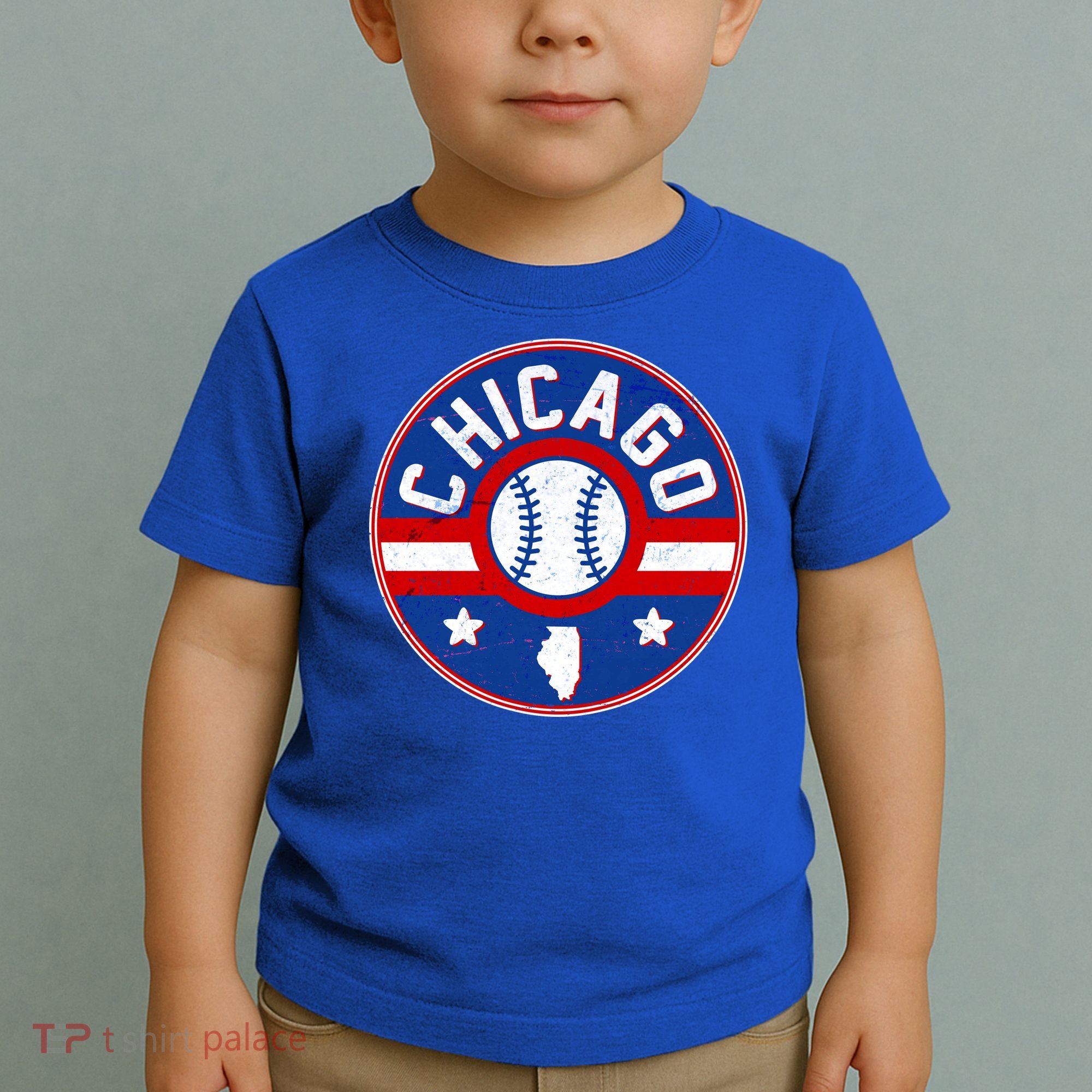 Vintage Chicago Baseball Emblem Toddler T-Shirt