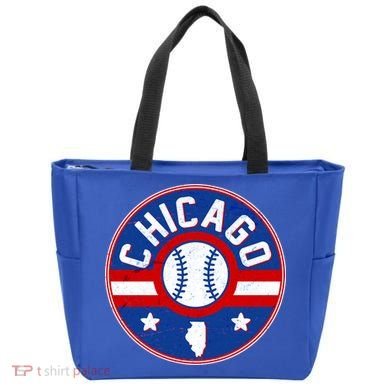 Vintage Chicago Baseball Emblem Tote Bag