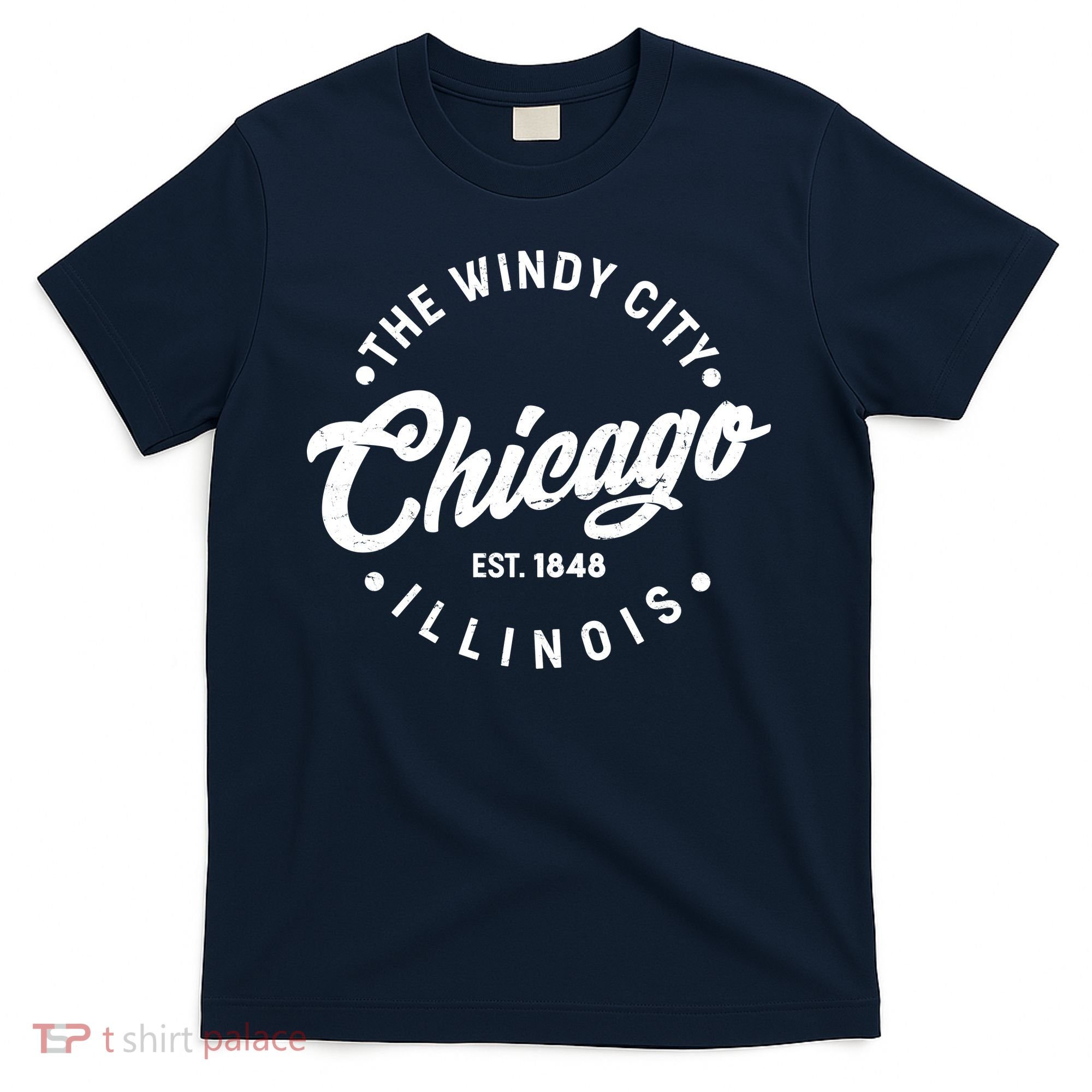 Vintage Chicago The Windy City Illinois EST 1848 T-Shirt
