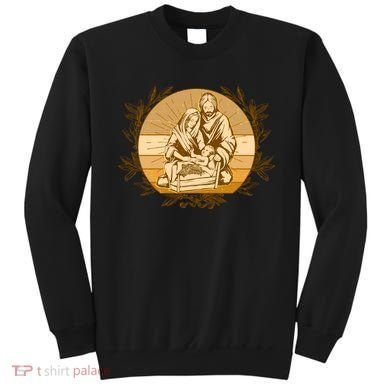 Vintage Christmas Nativity Scene Sweatshirt