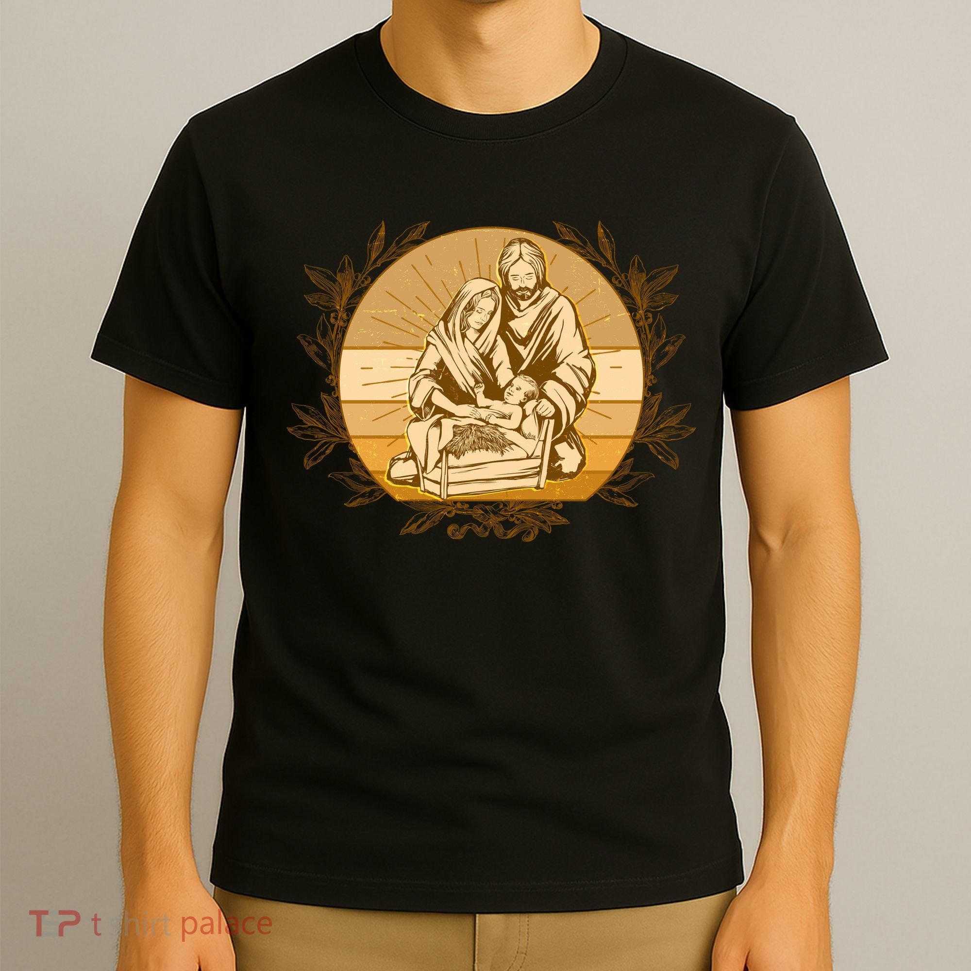 Vintage Christmas Nativity Scene T-Shirt