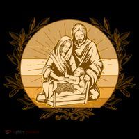 Vintage Christmas Nativity Scene T-Shirt thumb 7