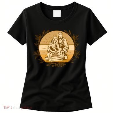 Vintage Christmas Nativity Scene Women's T-Shirt