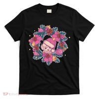 Vintage Christmas Poodle Pinecone Holly Wreath  T-Shirt thumb 0