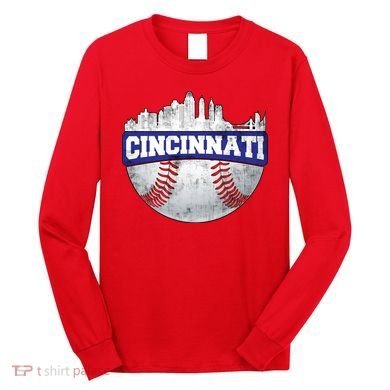 Vintage Cincinnati Ohio Baseball City Long Sleeve Shirt