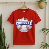 Vintage Cincinnati Ohio Baseball City T-Shirt thumb 2