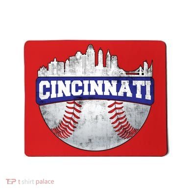 Vintage Cincinnati Ohio Baseball City Mousepad