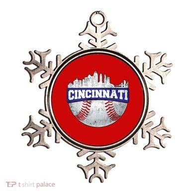 Vintage Cincinnati Ohio Baseball City Ornament