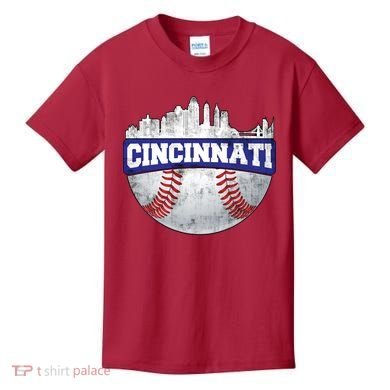 Vintage Cincinnati Ohio Baseball City Kids T-Shirt