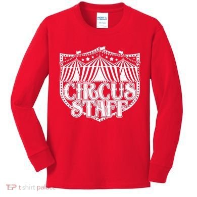 Vintage Circus Staff  Kids Long Sleeve Shirt