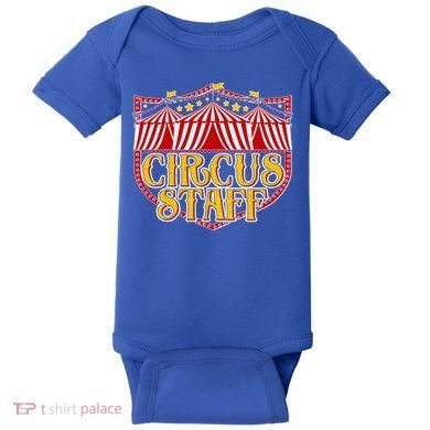 Vintage Circus Staff Carnival Baby Bodysuit