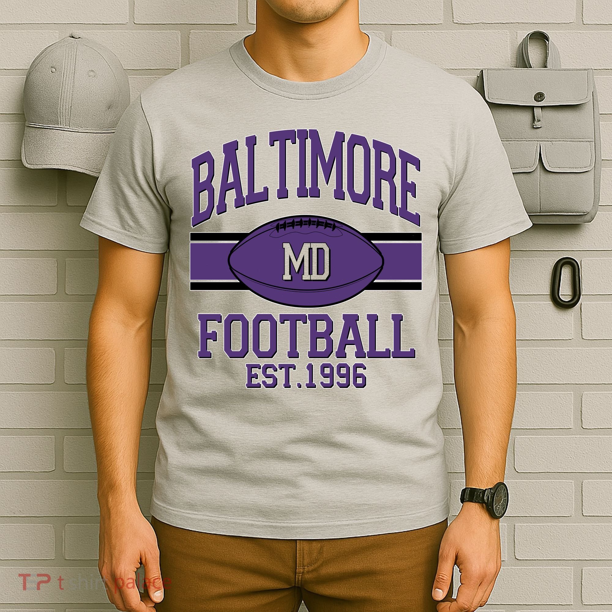Vintage Classic Baltimore Maryland Ravens Football EST1996 T-Shirt