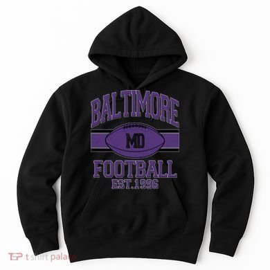 Vintage Classic Baltimore Maryland Ravens Football EST1996 Hoodie