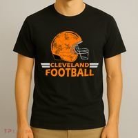 Vintage Cleveland Football Helmet T-Shirt thumb 3