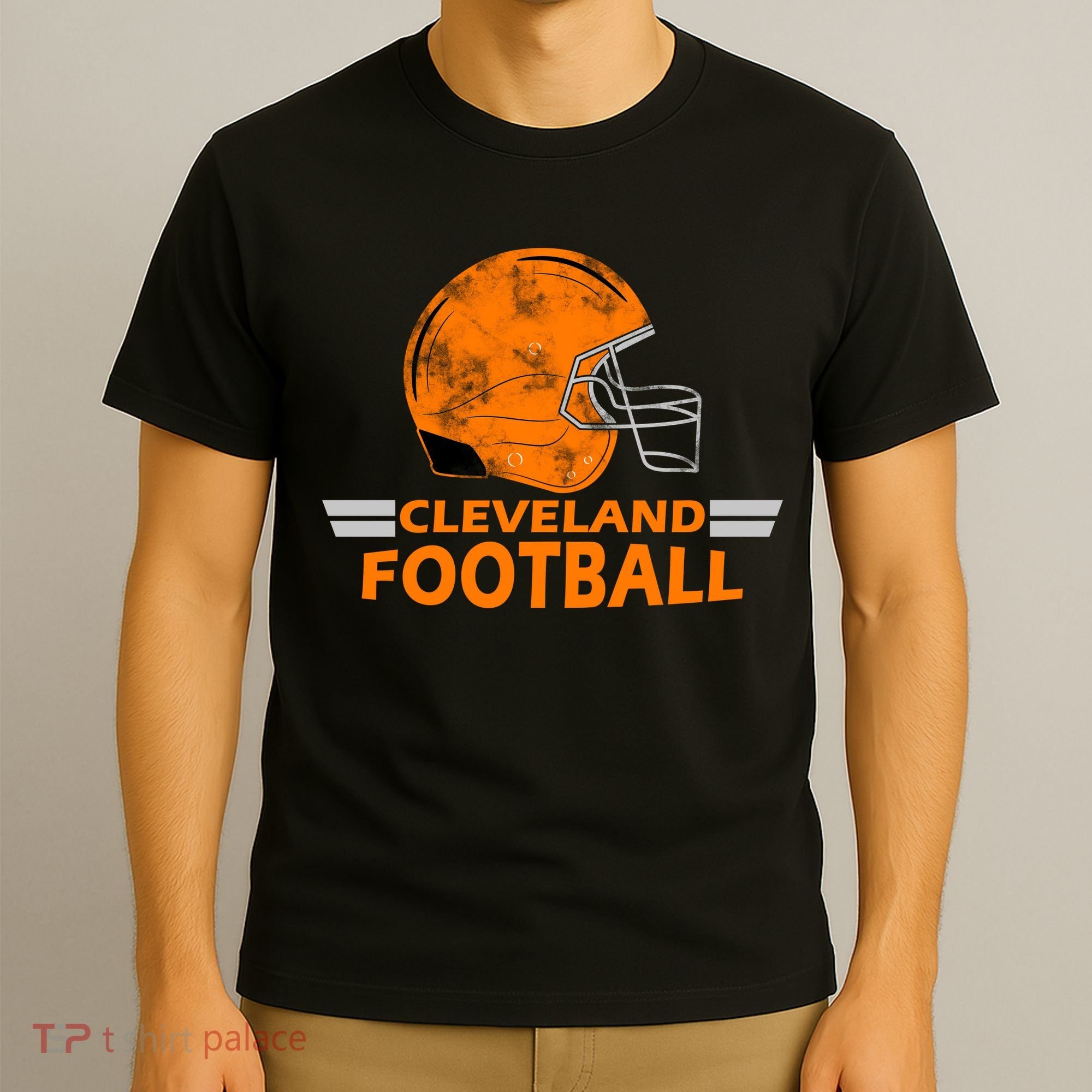 Vintage Cleveland Football Helmet T-Shirt