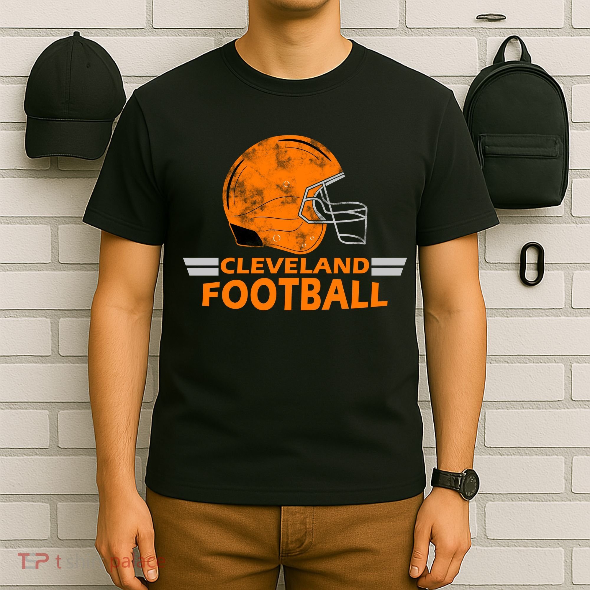 Vintage Cleveland Football Helmet T-Shirt