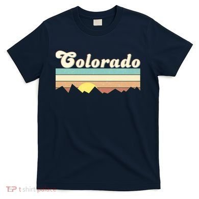 Vintage Colorado Mountain Sunset T-Shirt