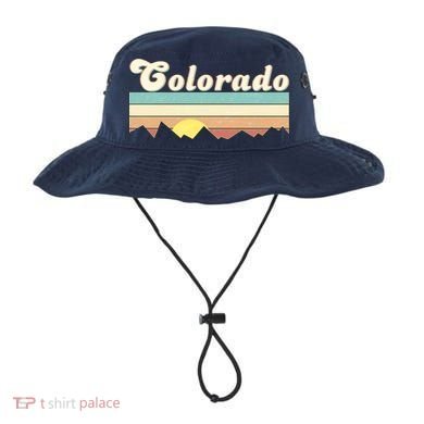 Vintage Colorado Mountain Sunset Bucket Hat