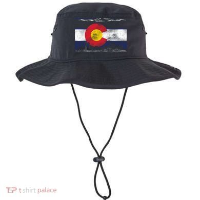 Vintage Colorado Skyline Flag Bucket Hat
