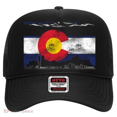 Vintage Colorado Skyline Flag Hat