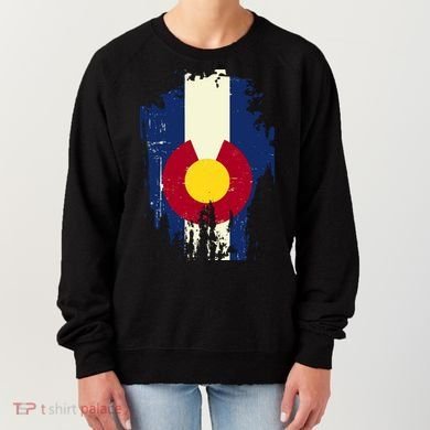 Vintage Colorado State Upside Down Flag Women's Sweatshirt