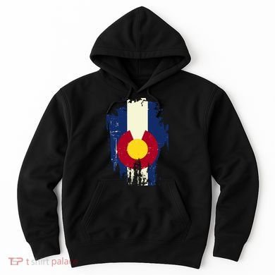 Vintage Colorado State Upside Down Flag Hoodie