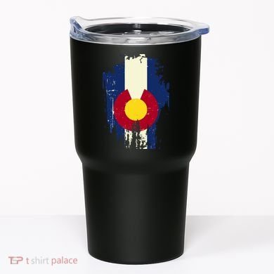 Vintage Colorado State Upside Down Flag Tumbler