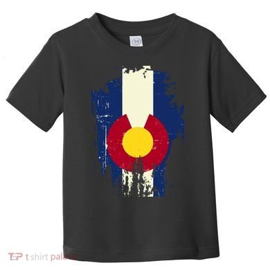 Vintage Colorado State Upside Down Flag Toddler T-Shirt