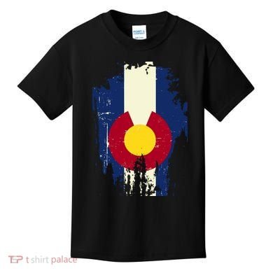 Vintage Colorado State Upside Down Flag Kids T-Shirt