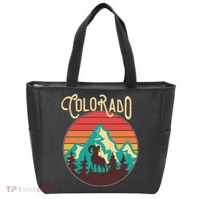 Vintage Colorado Wilderness Emblem Tote Bag